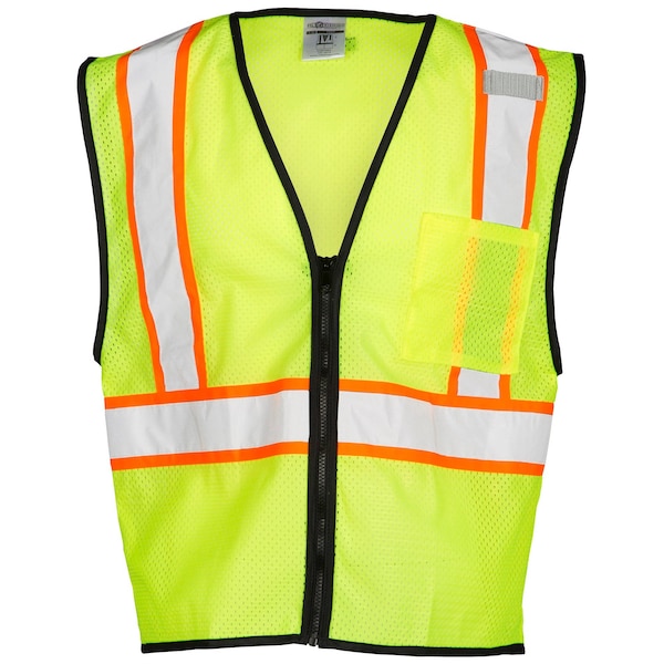 Kishigo S-M, Lime Class 2 Single Contrast Economy Series Vest 1527-S-M - main